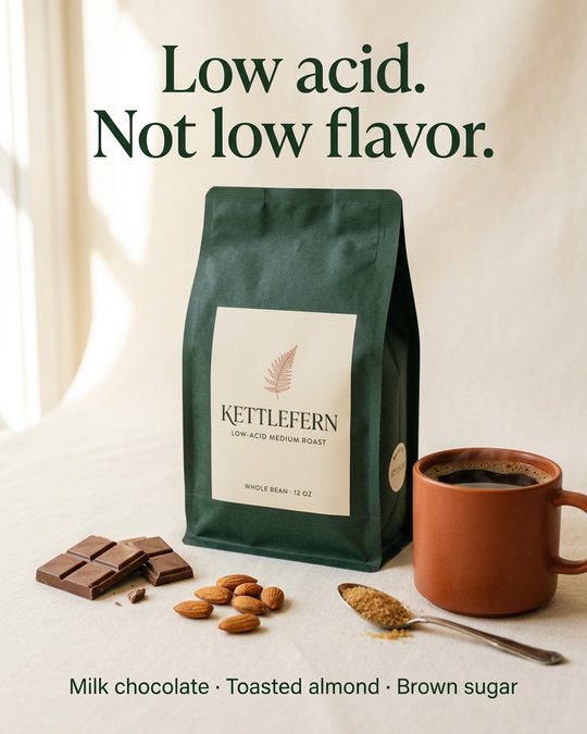 Sample ad: Low acid. Not low flavor.