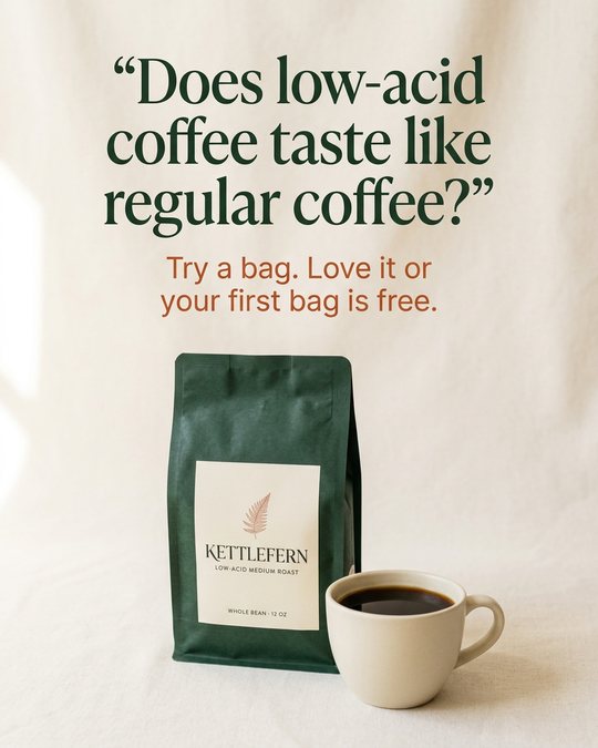 Ad C2: Does low-acid coffee taste like regular coffee?