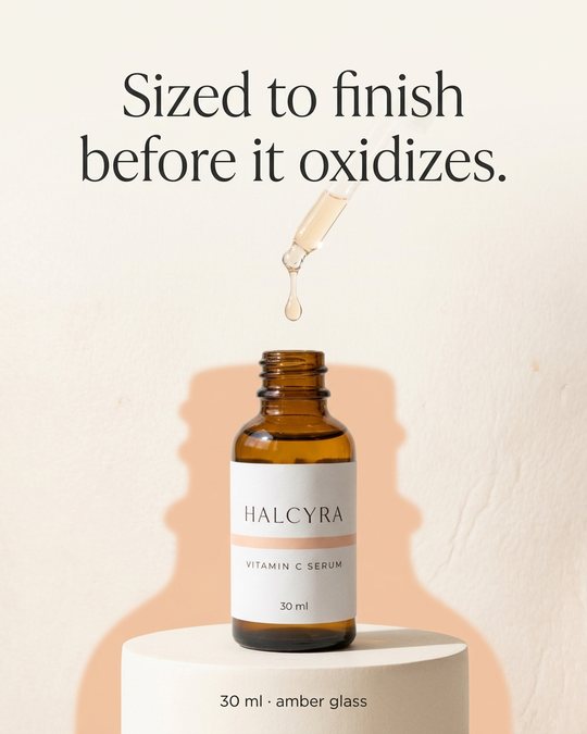 B2: Sized to finish before it oxidizes. (30 ml · amber glass)